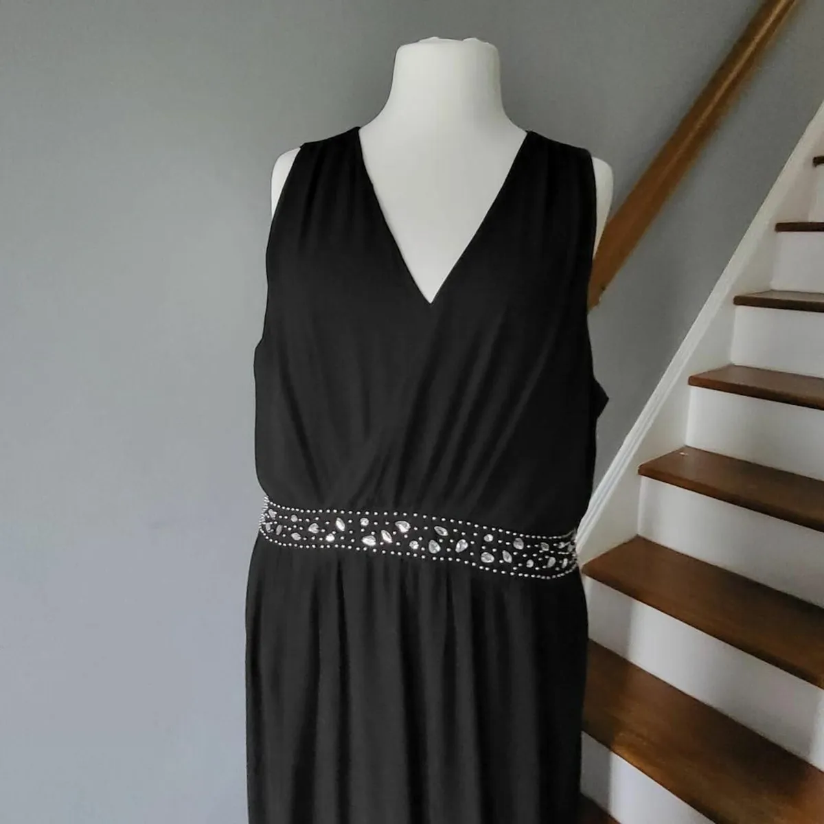 Yours Limited black maxi dress, Size 28 - Image 2