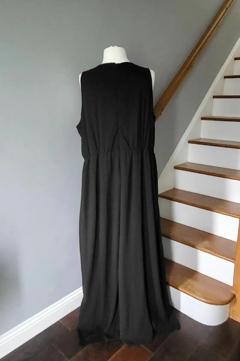 Yours Limited black maxi dress, Size 28 - Image 4
