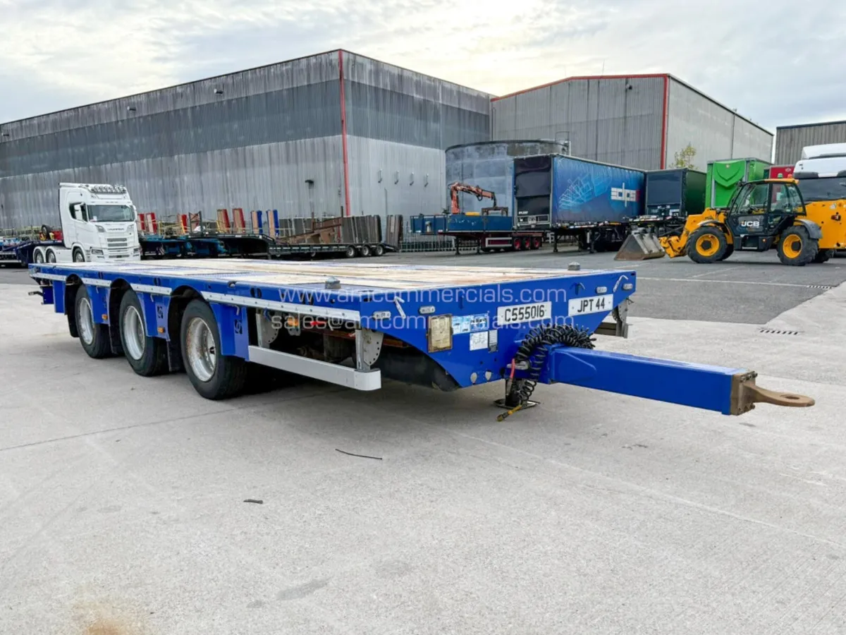 2021 NUGENT 3 AXLE DRAWBAR EXTENDABLE FLATBED DT25 - Image 1