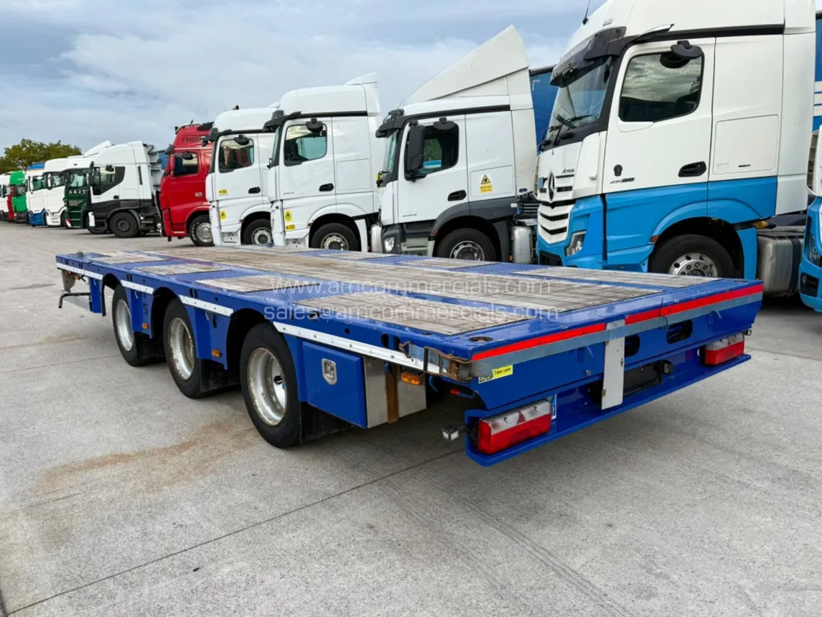 2021 NUGENT 3 AXLE DRAWBAR EXTENDABLE FLATBED DT25 - Image 3