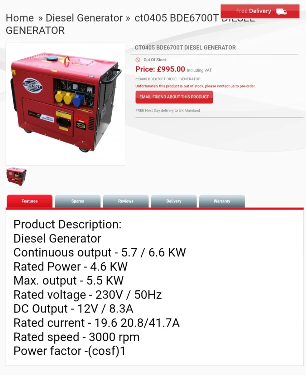 5.5kw generator - Image 2