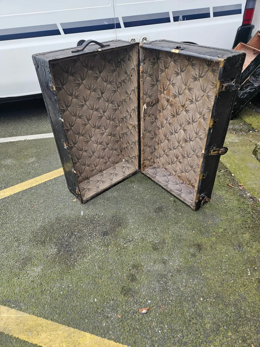 Vintage Steamer Theatre Trunk - Image 3