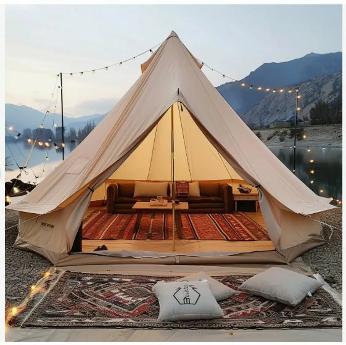 Canvas Bell Tent, 4 Seasons 6 m/19.68 ft - Image 1