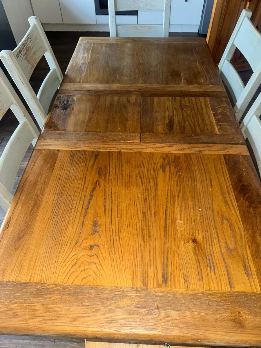 Grove home solid oak kitchen table and chairs - Image 4