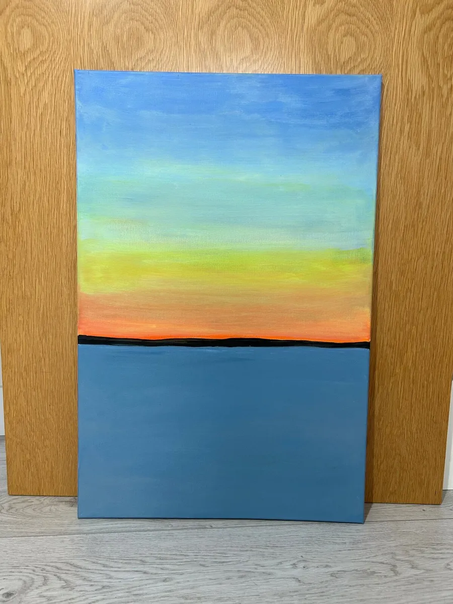 Sunset abstract painting - Image 1
