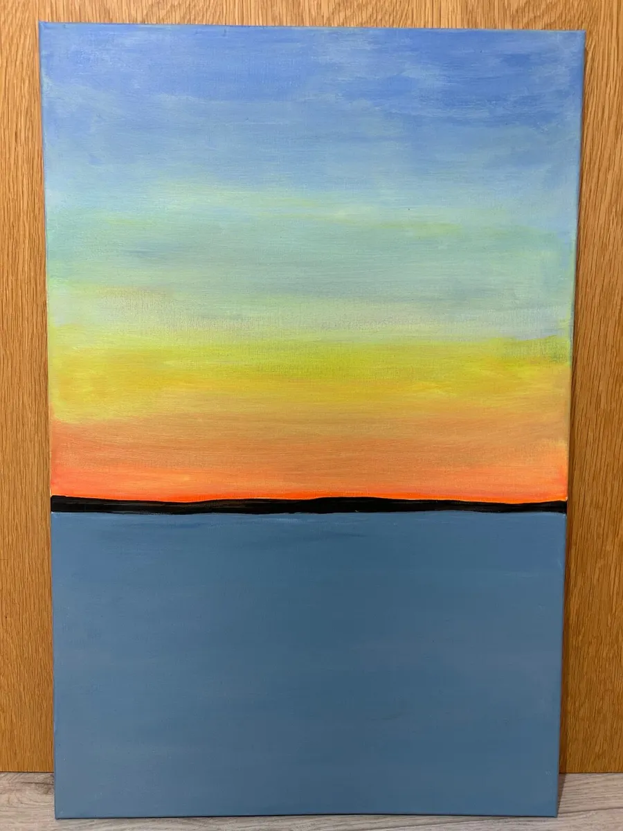 Sunset abstract painting - Image 2