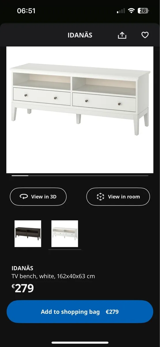 IDANAS IKEA tv stand tv bench - Image 1
