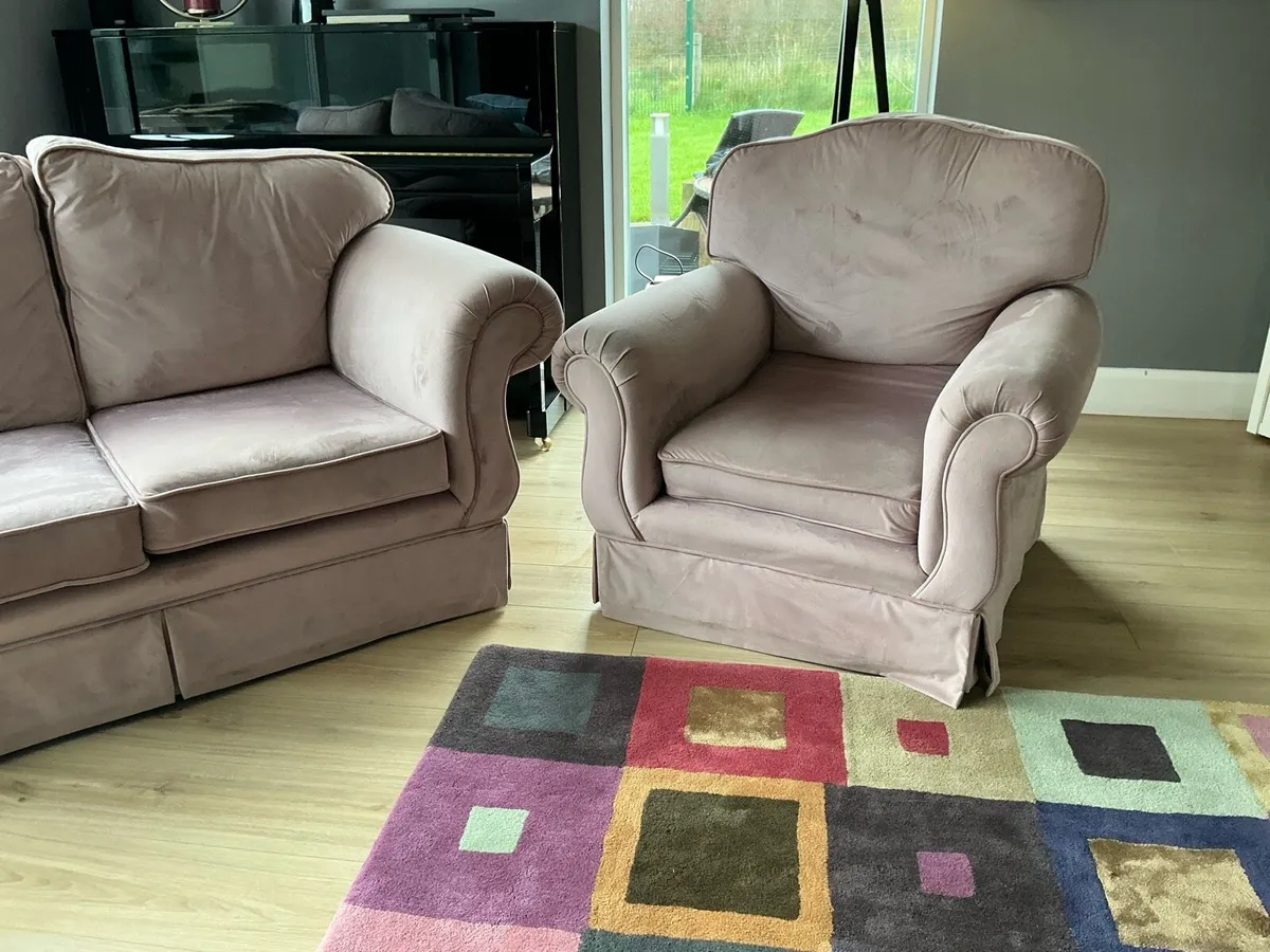 Two seater sofa/armchair set - Image 3