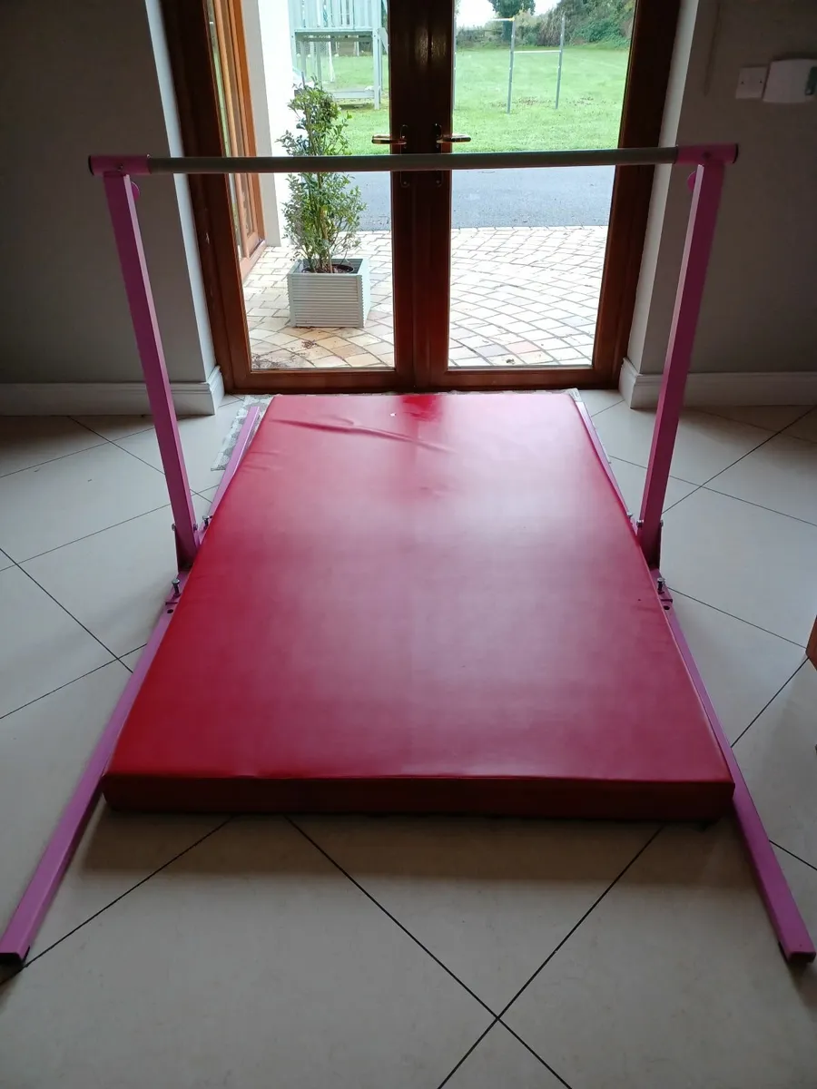 Gymnastics Bars and Mat - Image 1
