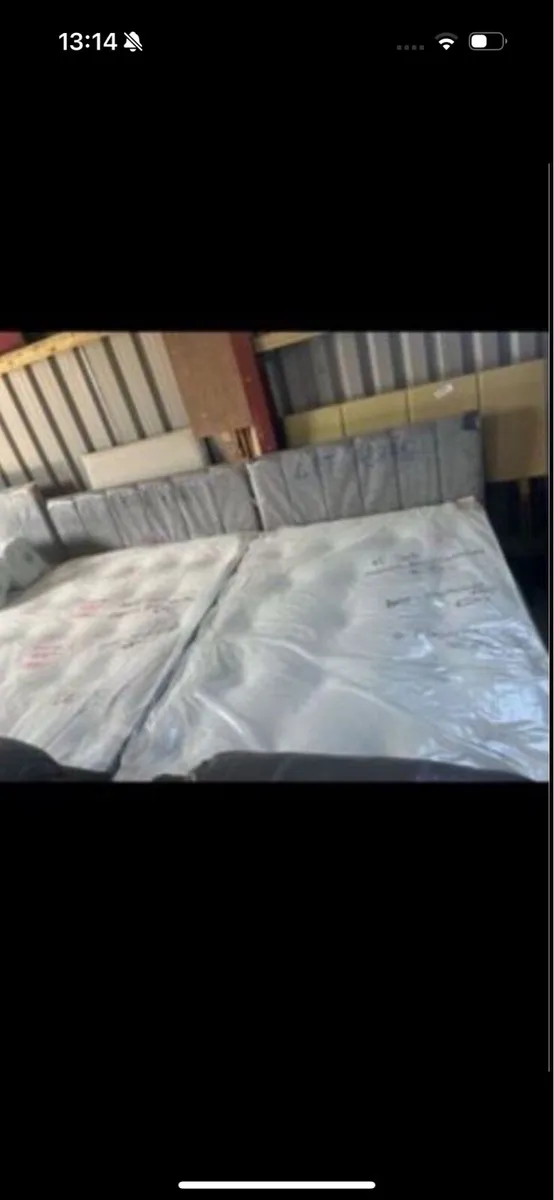 New divan bed with matress and headboard included - Image 1