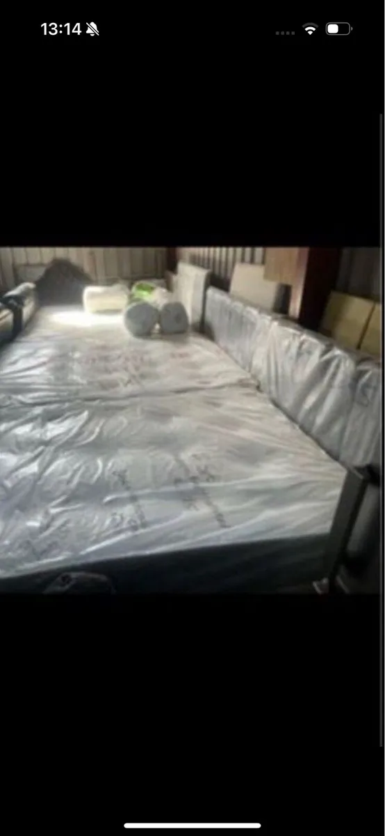 New divan bed with matress and headboard included - Image 3
