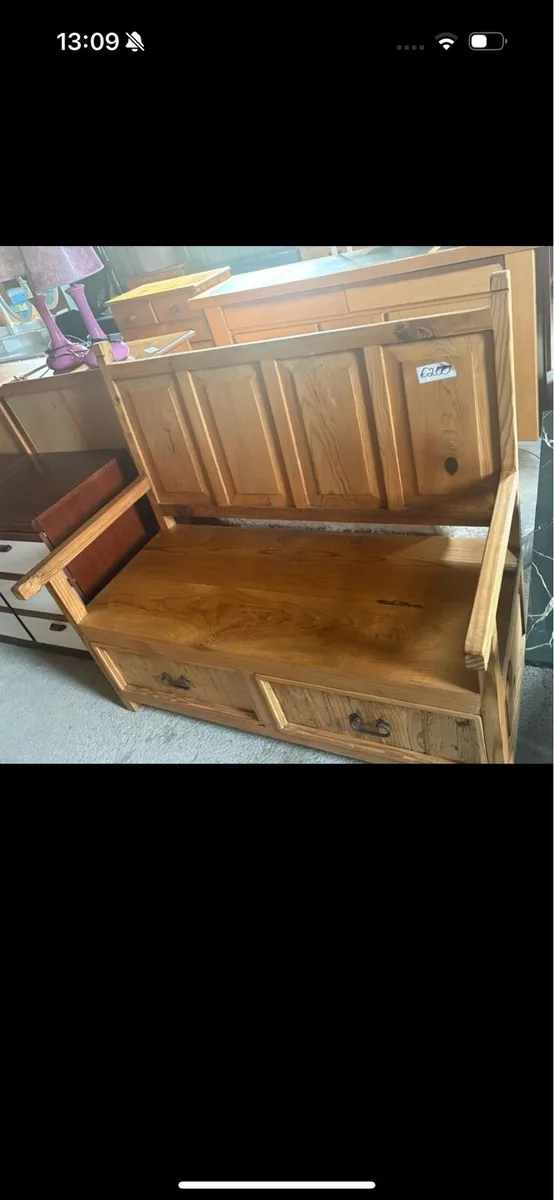 Mexican pine monks bench - Image 1