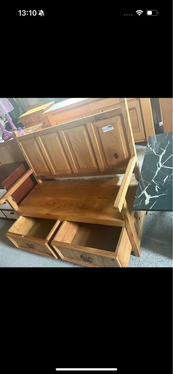 Mexican pine monks bench - Image 2