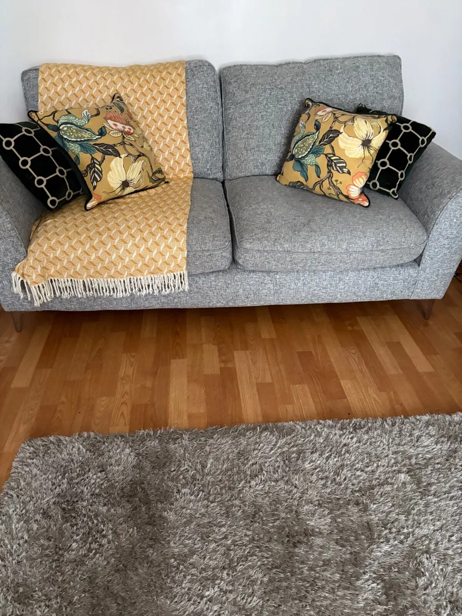 Three seater and two seater grey couch set - Image 3