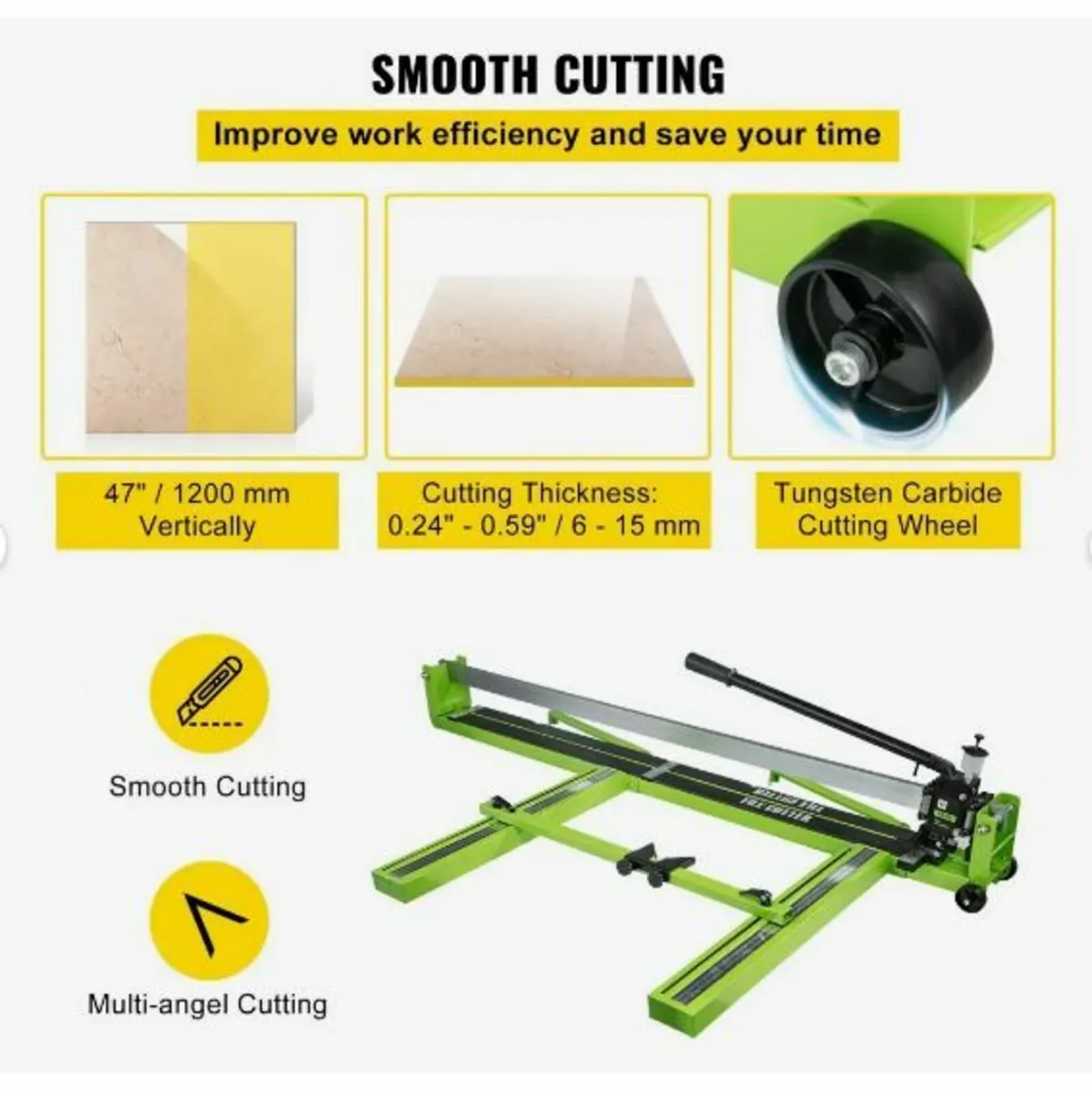Tile Cutter 47-Inch Manual Tile Cutter 1.4-Inch - Image 3
