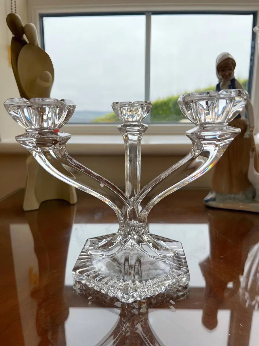 Vintage Galway crystal candelabra - Image 1