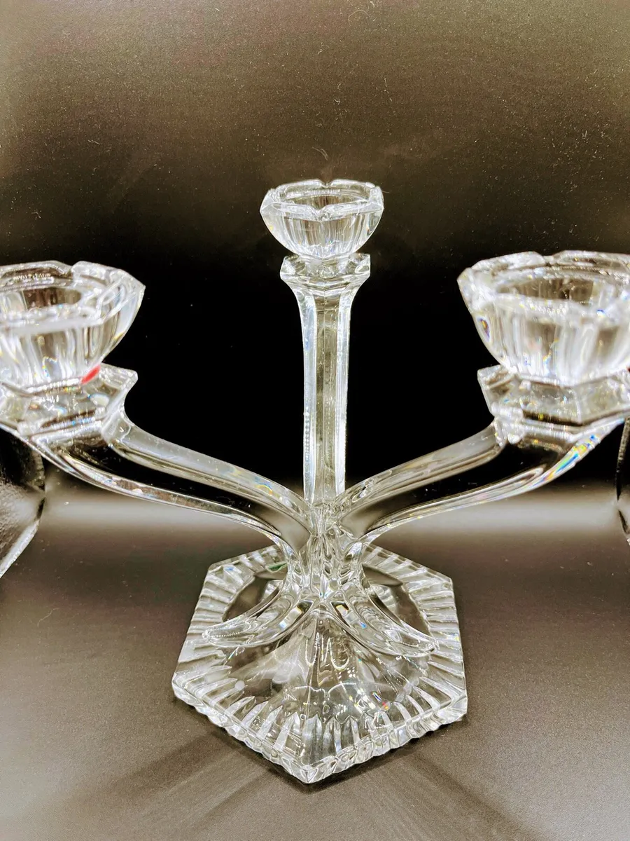 Vintage Galway crystal candelabra - Image 2