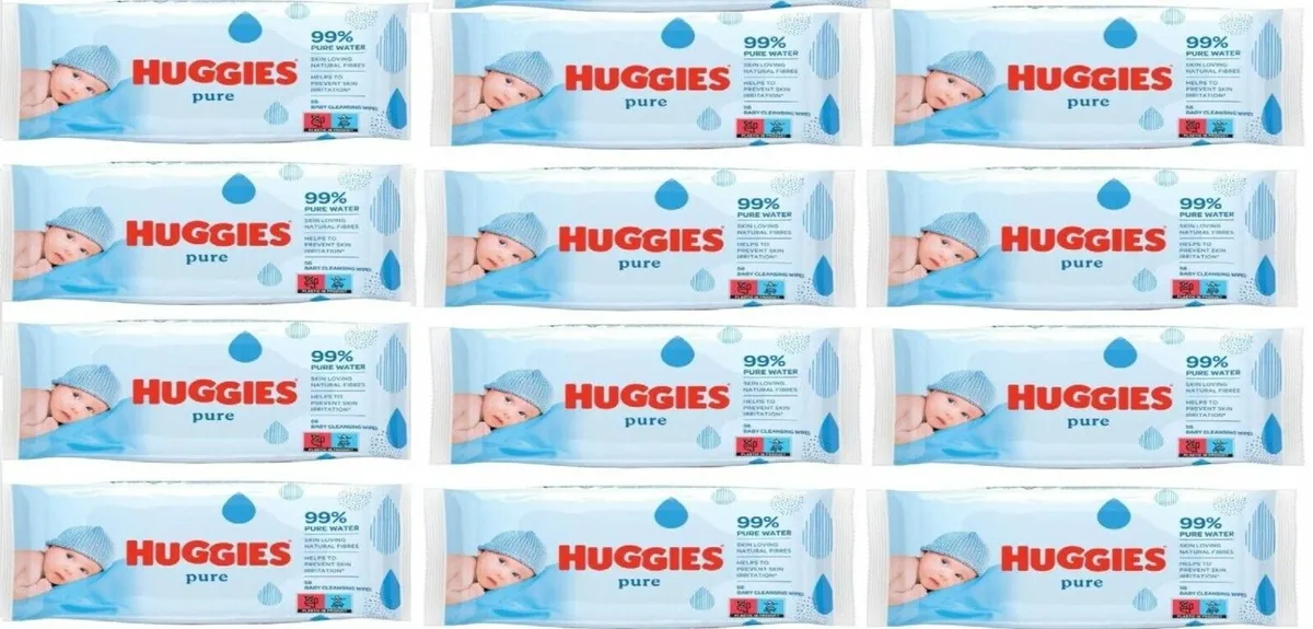Pure Baby Wipes, 12 x 56 - Image 4