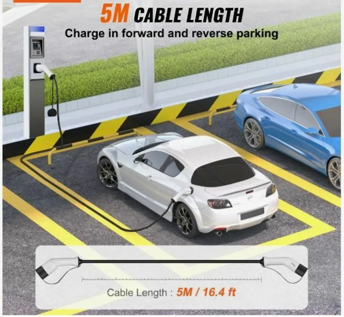 Type 2 to Type 2 EV Charging Cable, 32Amp - Image 2
