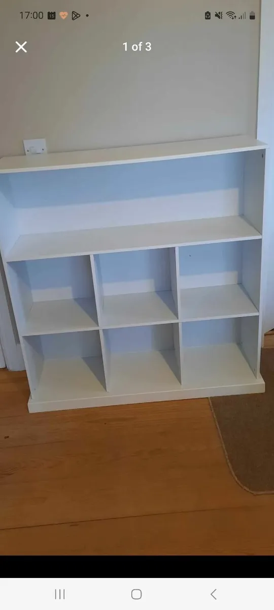 White storage unit