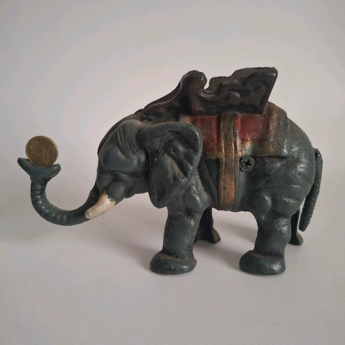 Cast Iron Elephant Money Bank - Image 2
