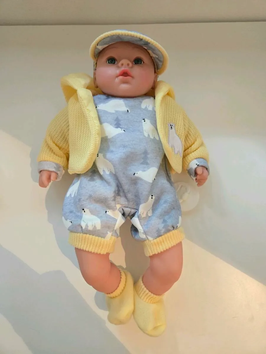 Baby Doll With Dummy & Sounds Yellow - Image 1