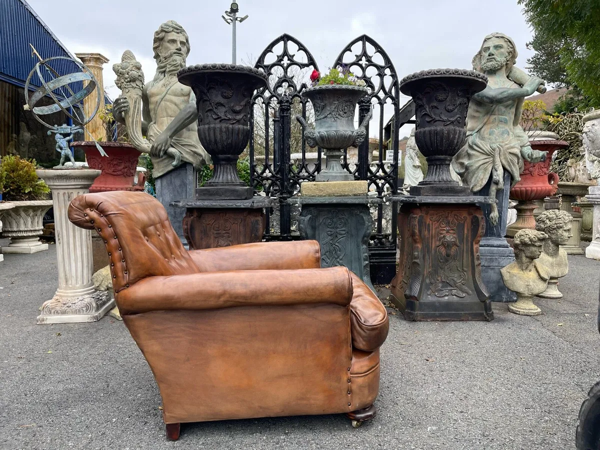 Antique French club chair - Image 2