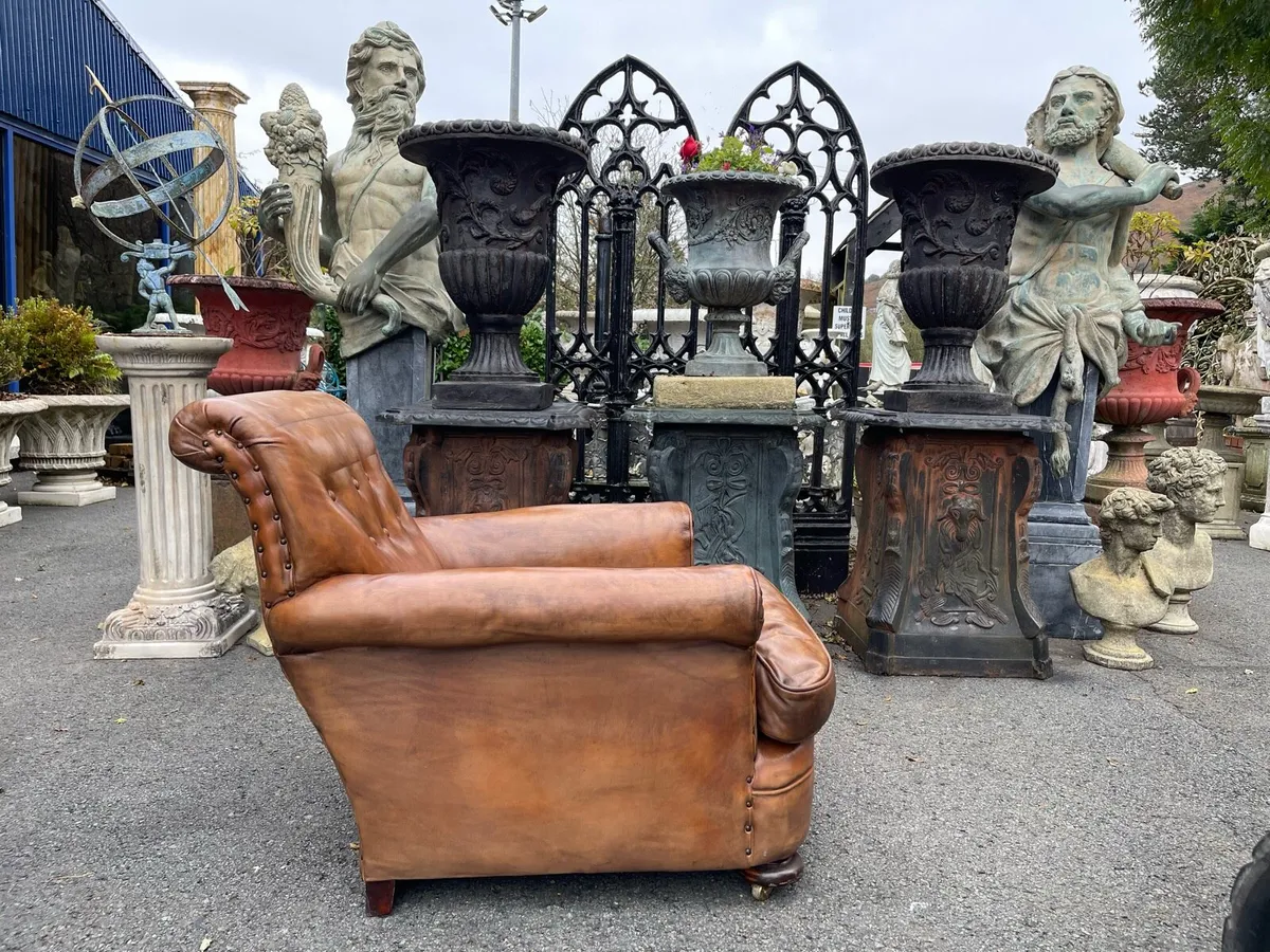 Antique French club chair - Image 3