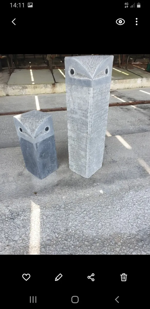 Kilkenny limestone owls - Image 1