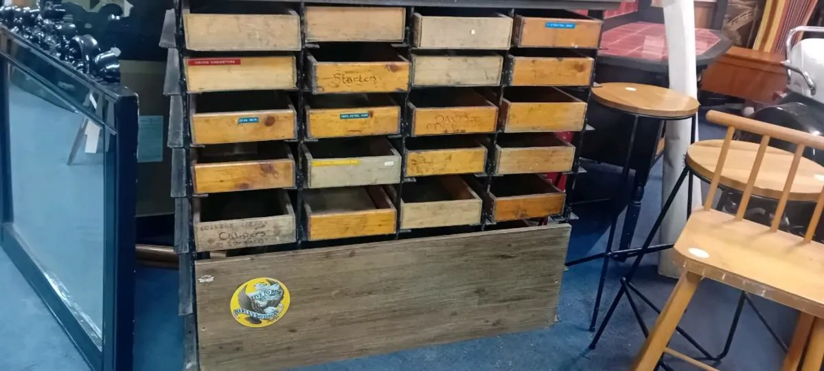 Vintage Rack Of 20 Engineers Drawers