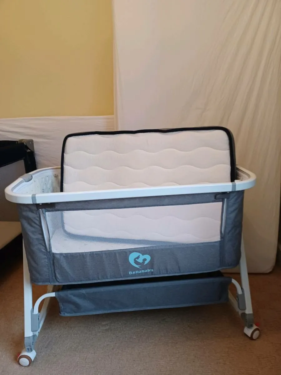 Bedside Sleeper + Baby Mattress - Image 1