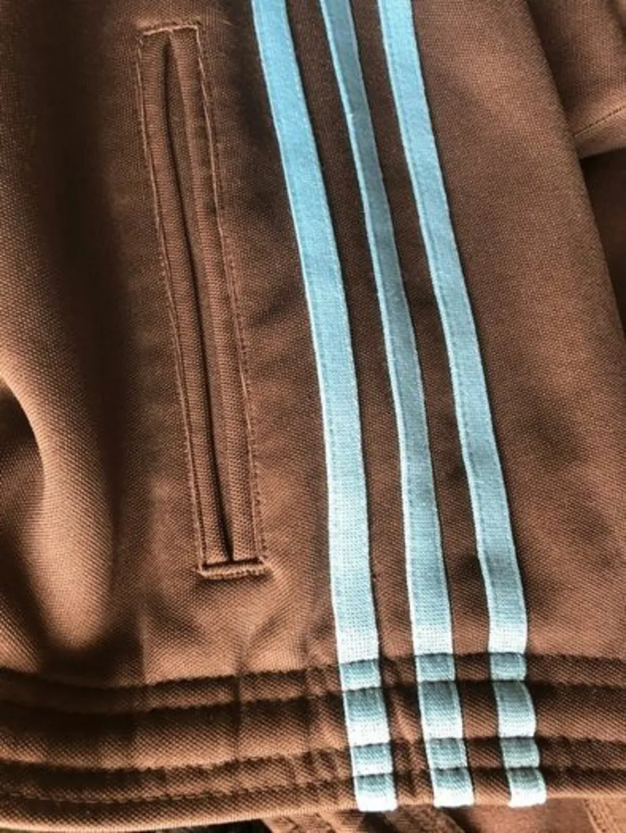 1980s track bottoms 3 Blue stripes Adidas - Image 3