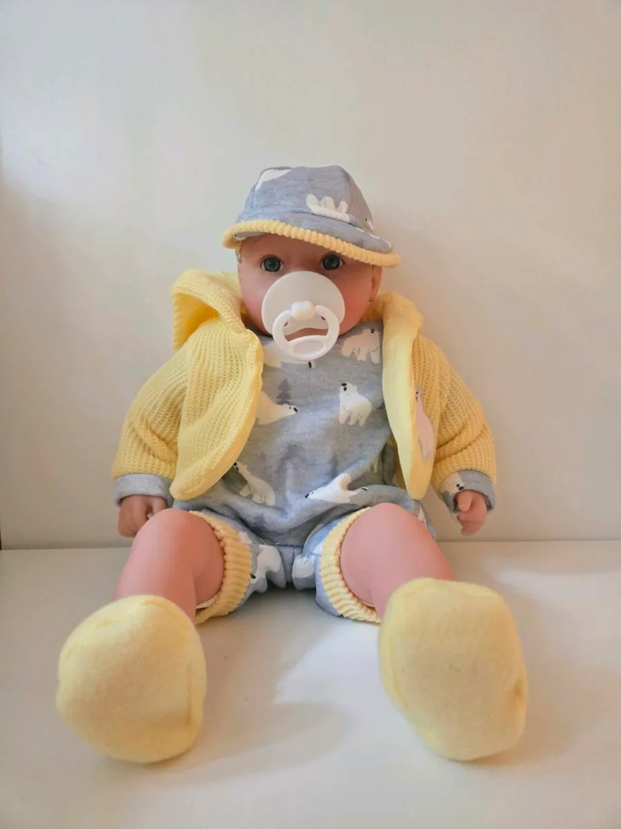 Baby Doll With Dummy & Sounds Yellow - Image 3