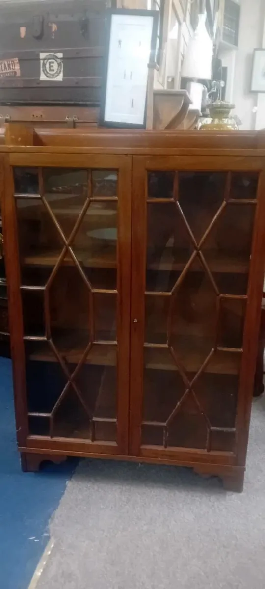 Early 20th Century Mahogany Glazed Bookcase - Image 1