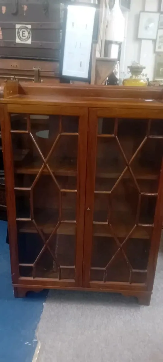 Early 20th Century Mahogany Glazed Bookcase - Image 2