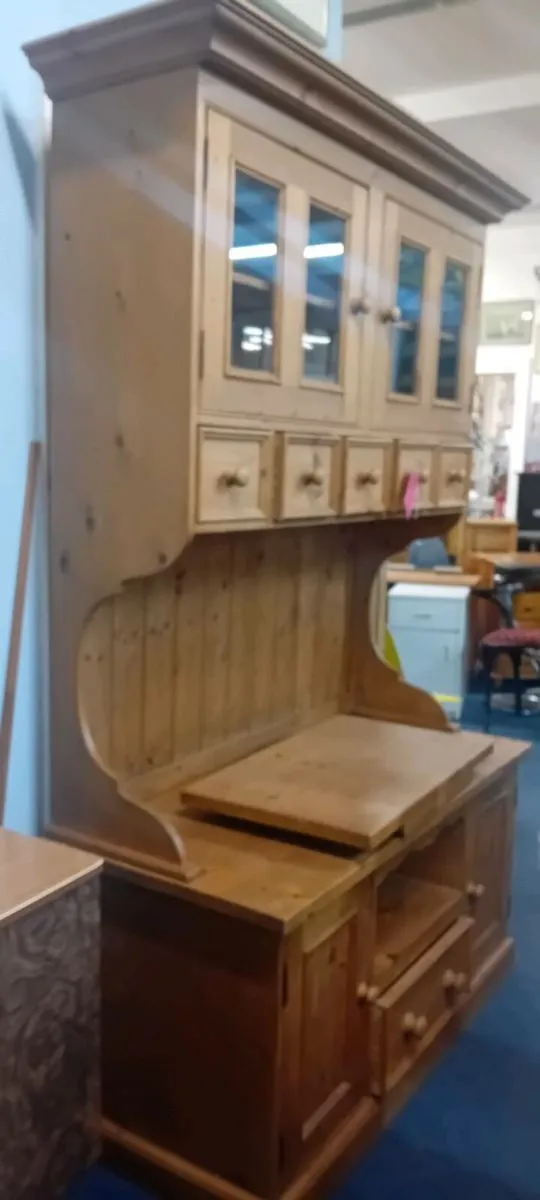 Large Solid Pine Kitchen Dresser - Image 1