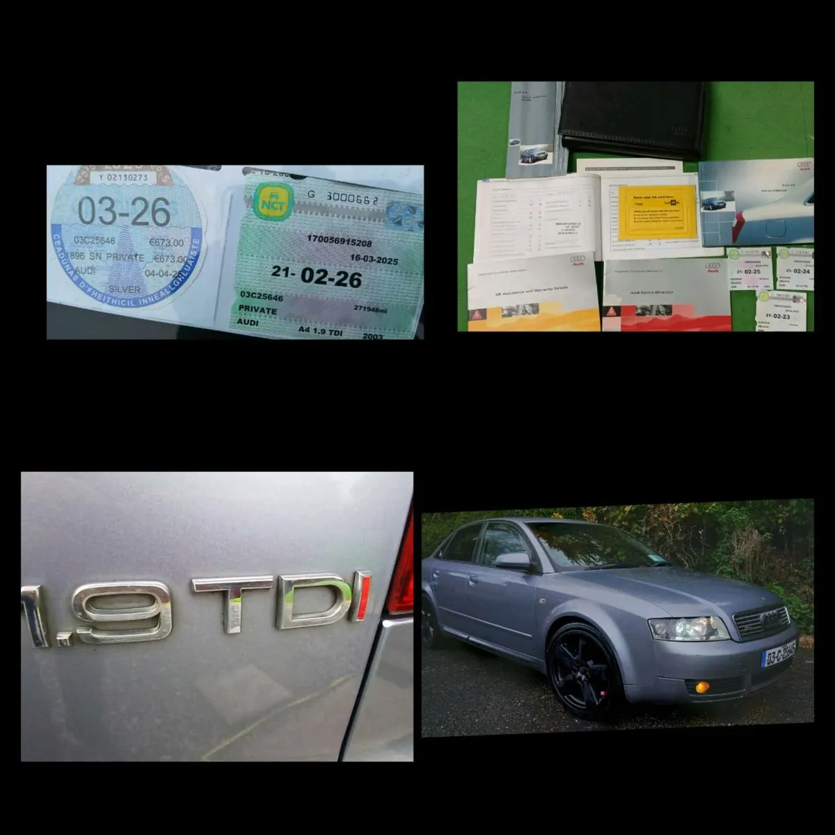 Audi A4  Sline 1.9TDI Tax Nct 130bhp - Image 4