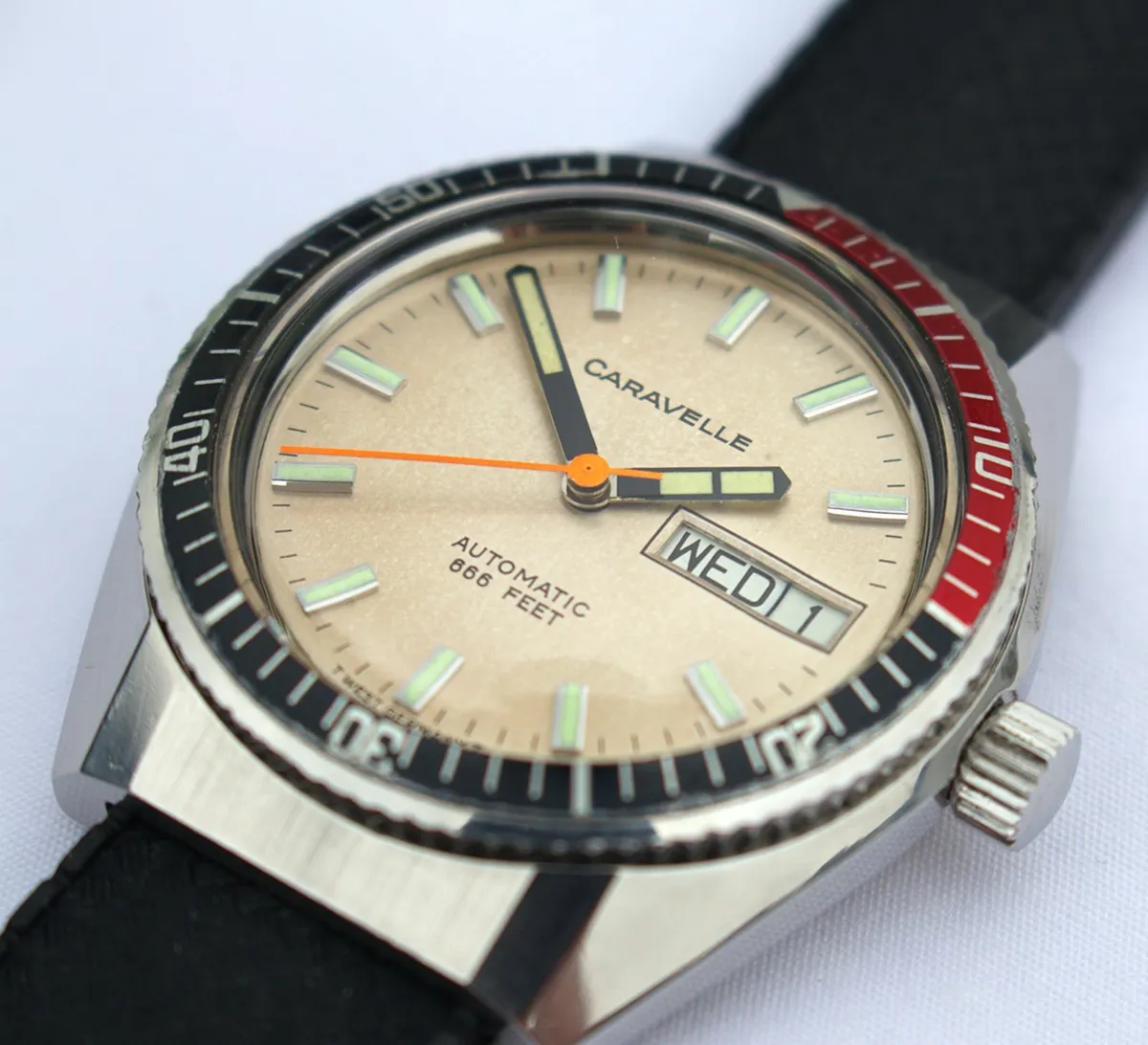 Caravelle Bulova 666 Devil Diver Vintage Watch - Image 4