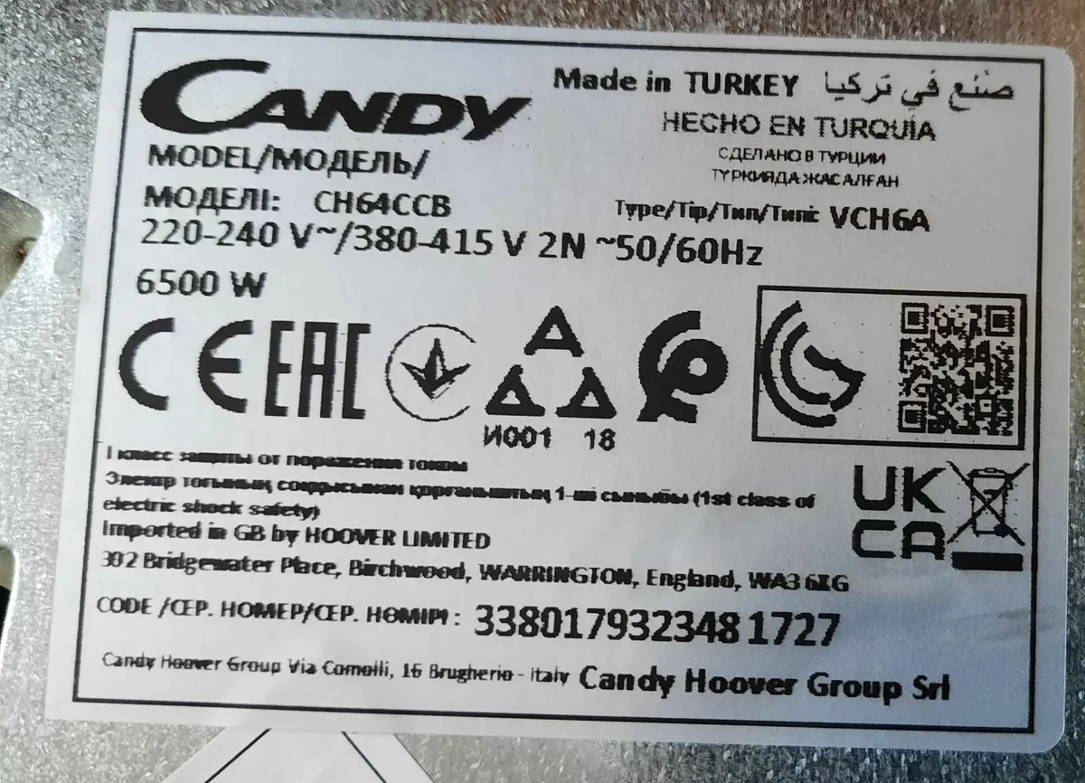 Candy Ch 64 Ccb Vitroceramic Hob 60 Cm - Image 2