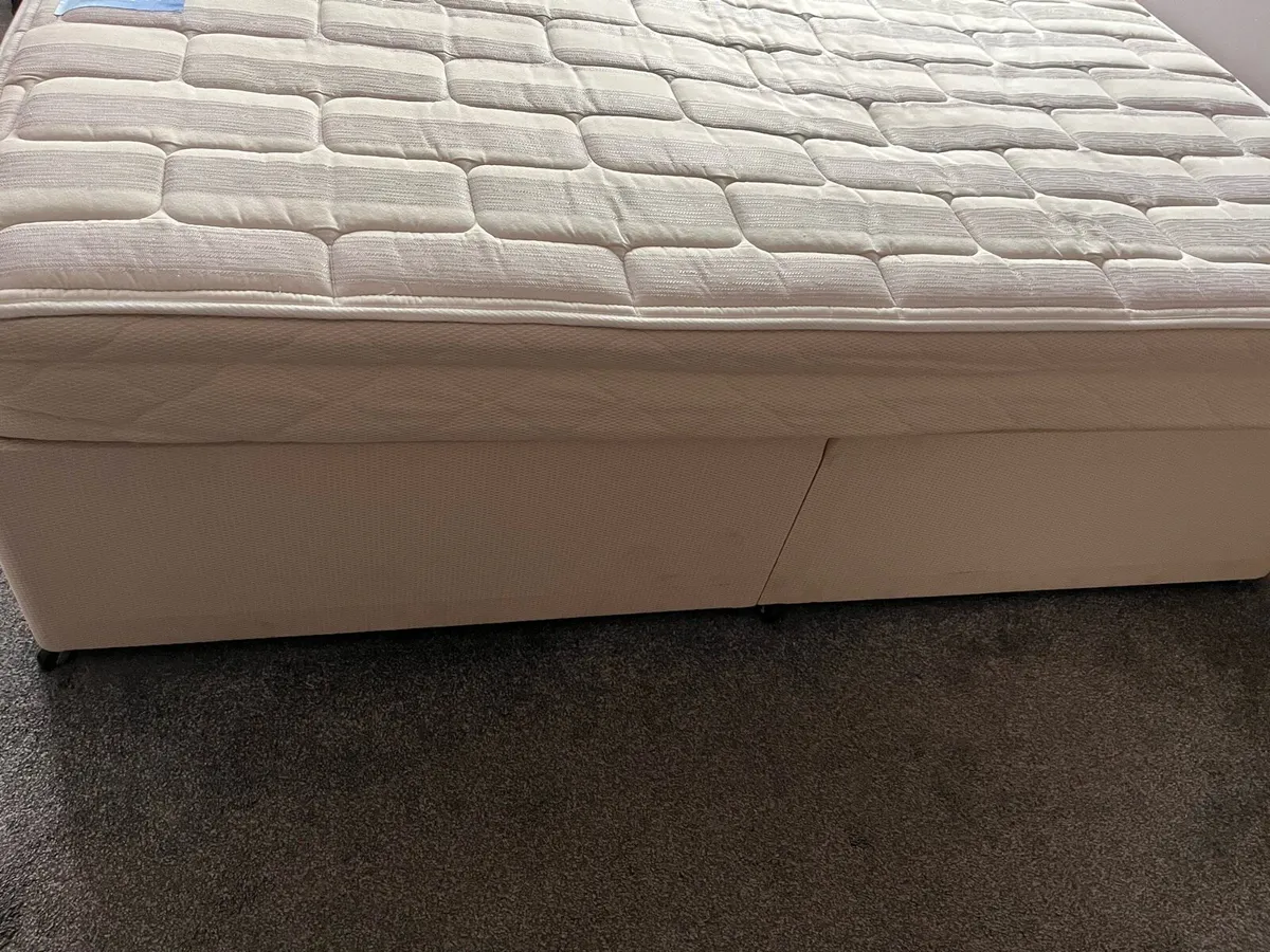 Double divan bed and mattress - Image 3