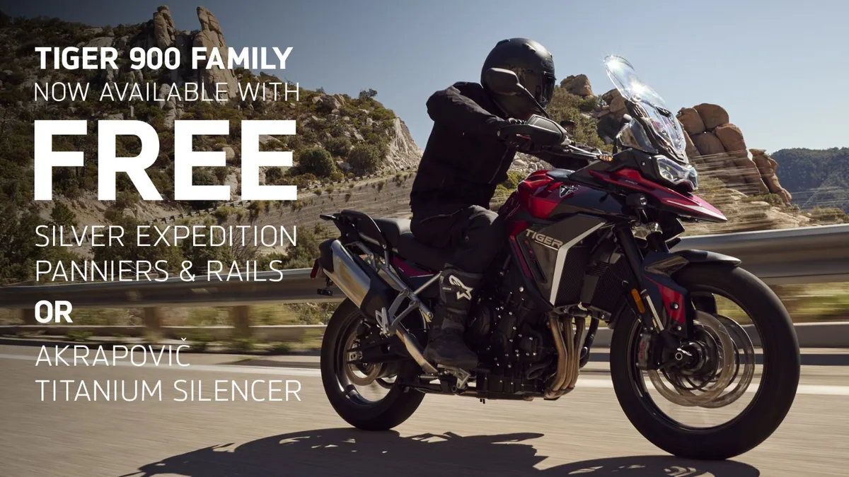 NEW OFFER FOR 2025 TRIUMPH TIGER 900 RANGE - Image 1