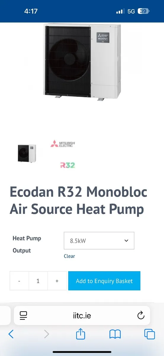 Ecodan.  R32.  Mitsubishi air to water heat pump. - Image 4