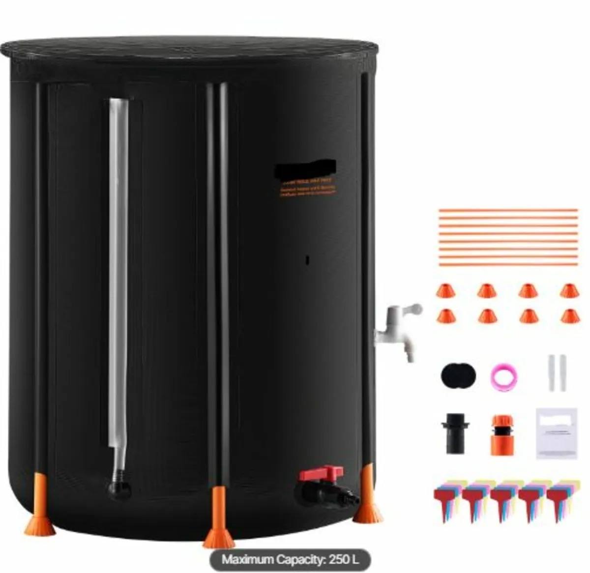 Collapsible Rain Barrel, 66 Gallon/250 L Portable - Image 1