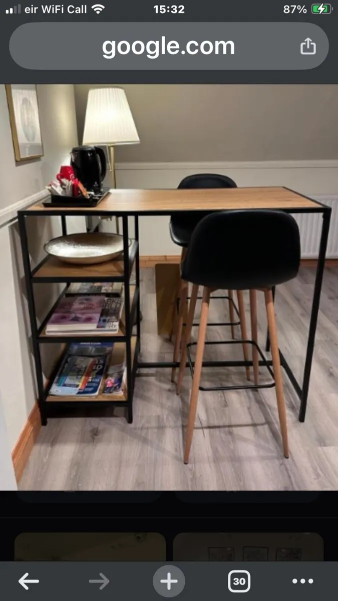 High kitchen table/island 120cm x 60cm - Image 1