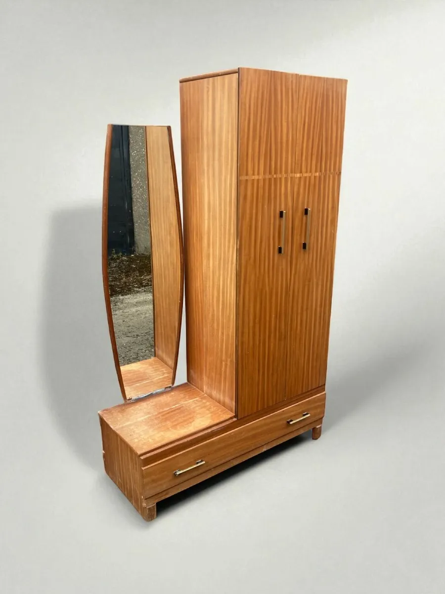 Mid Century Wardrobe - Combination Wardrobe. - Image 1