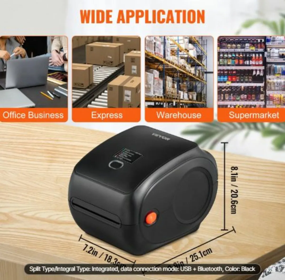 Thermal Label Printer,300DPI for4x6Mailing Package - Image 2