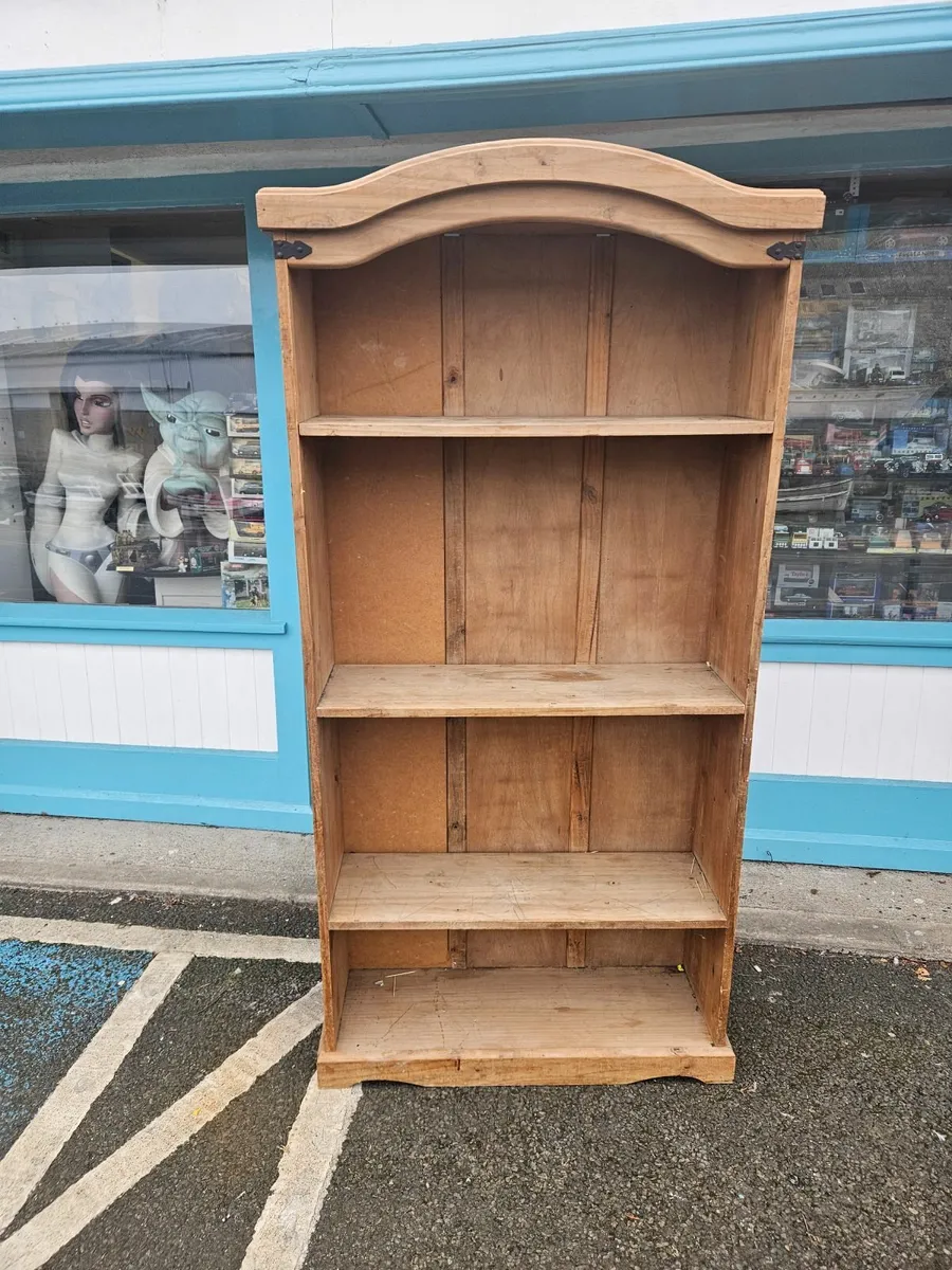 Rustic Pine Book Case Shelving Unit