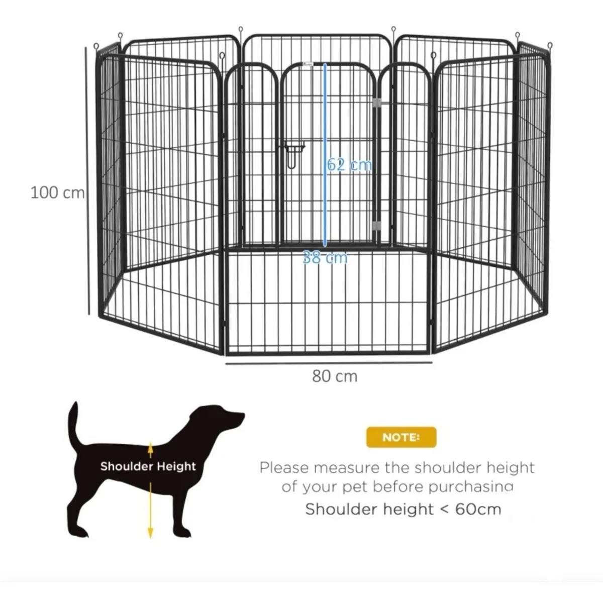 Dog Pen (PawHut) - Image 2