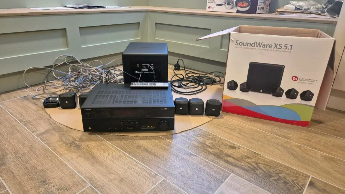 Yamaha RX-V667 HDMI Amplifier & Boston 5.1 Speaker - Image 1