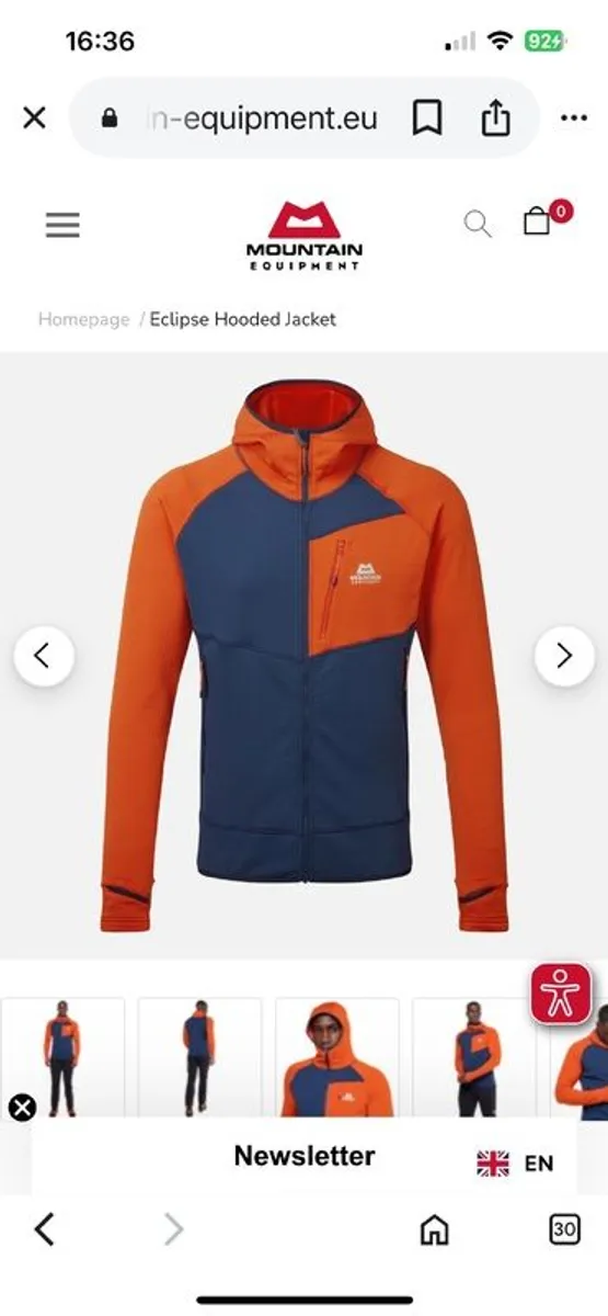 Mountain Equipment Eclipse Hooded Fleece. - Image 1